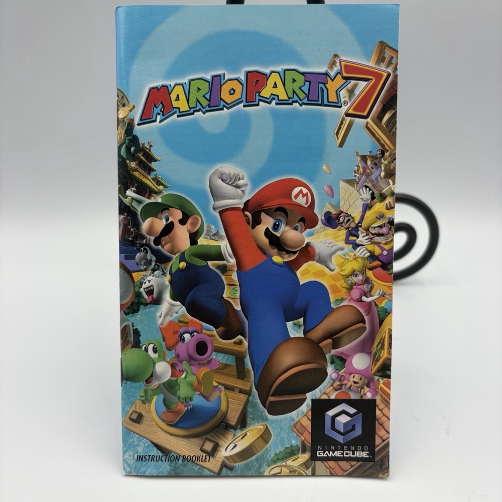 Mario Party 7‎ Nintendo Gamecube Instruction Manual Booklet ONLY